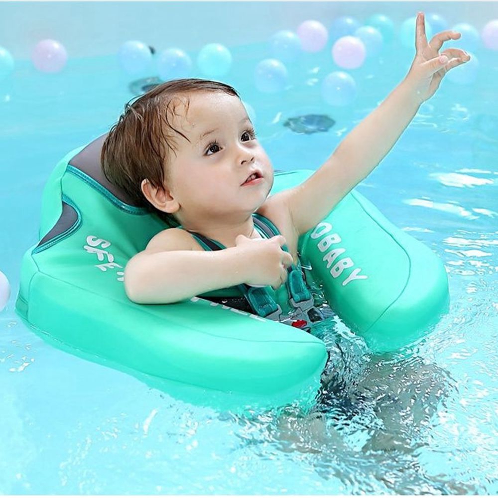Free Swimming Baby Baby Inflatable Swimming Float Ring Children Waist Float Ring Inflatable Floats Pool Toys Swimming Pool Accessories for The Age of 6-30month Orange, S 
