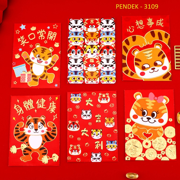 (1 Pack Contents 6) Angpao Ampao Paper Chinese New Year 2022. | Shopee ...