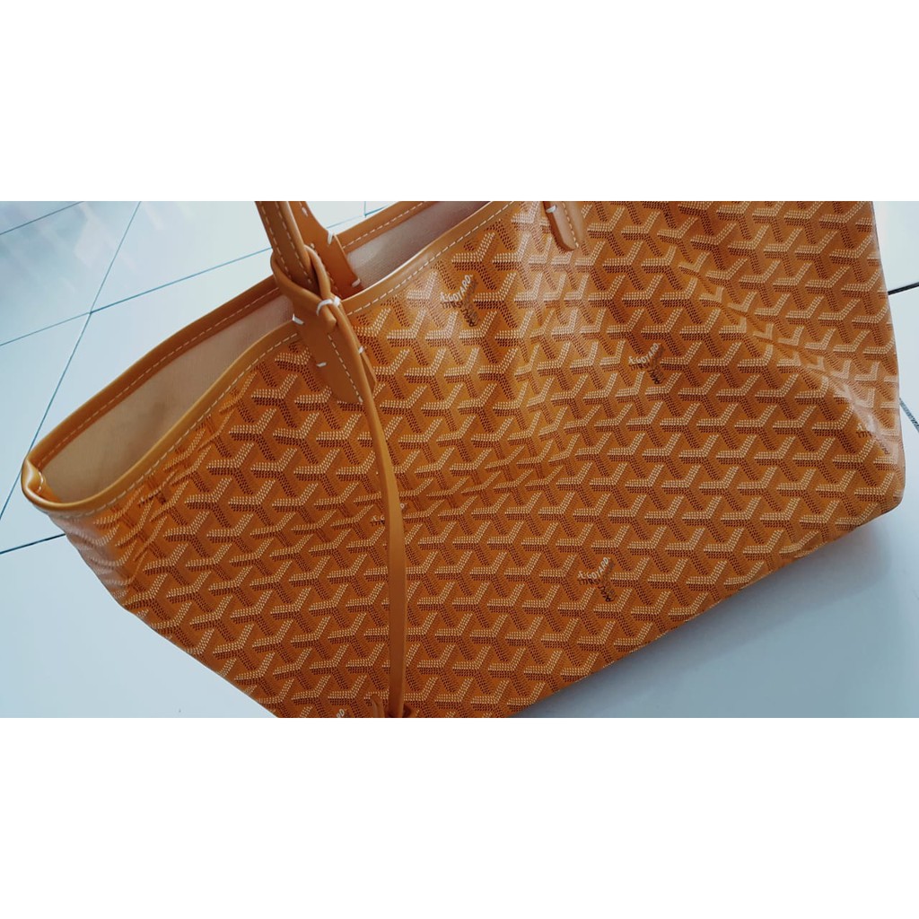 goyard yellow tote