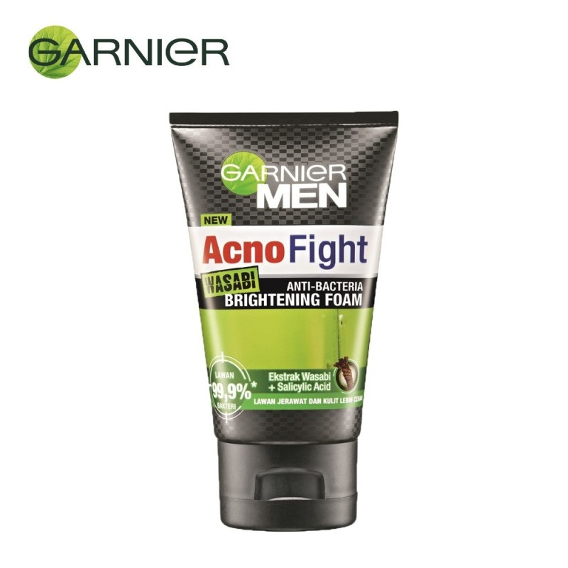 Garnier Men Acno Fight Anti-Acne Wasabi Brightening Face Wash 50ml
