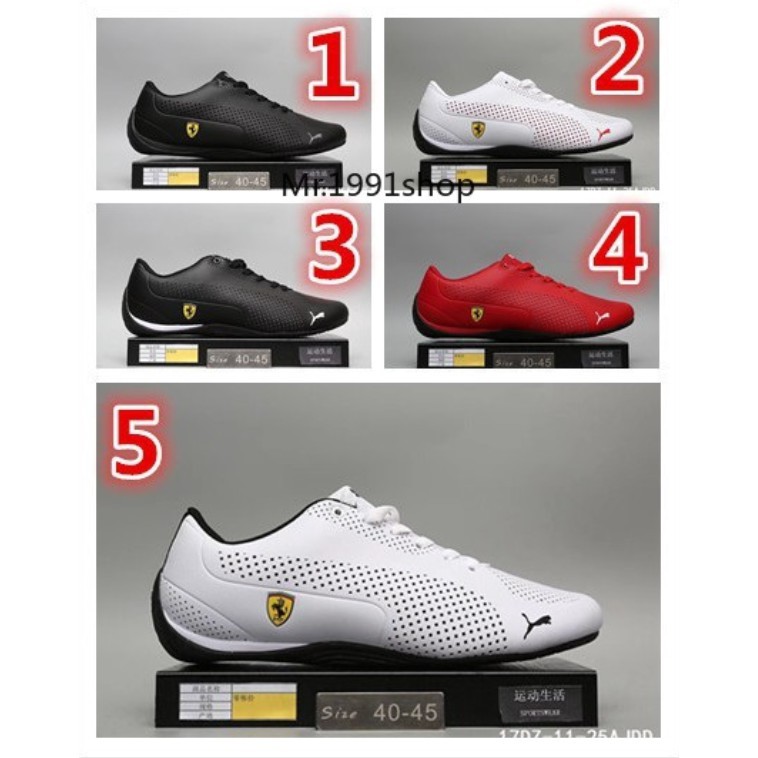 puma ferrari shoes red black