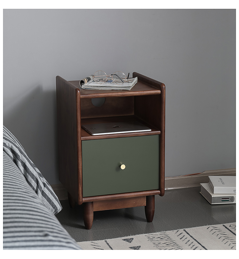 Northern European Style Solid Wood Bedroom Bedside Table Simple Modern Bedside Storage Cabinet 35cm Narrow Cabinet Mini Small Shopee Malaysia