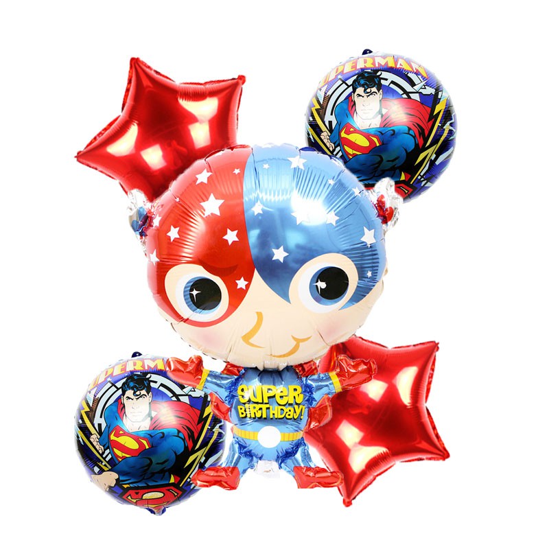 Superhero Spiderman Balloons The Avengers Foil Balloon Batman