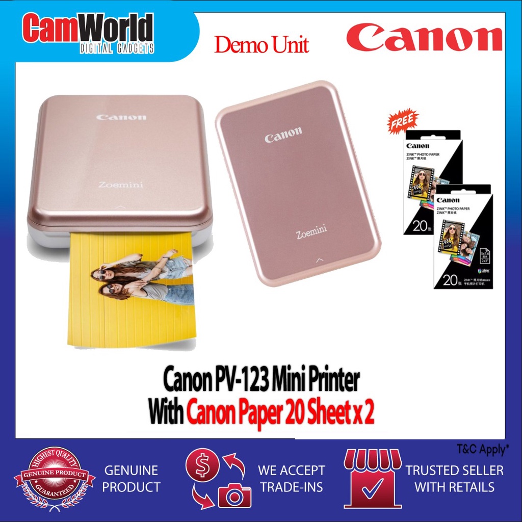 Canon PV123 Mini Printer Shopee Malaysia