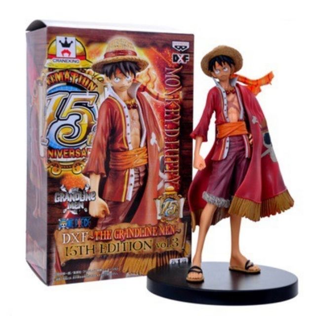 New One Piece Straw Hat Monkey D Luffy Figurine PVC Action Figure Toy Gifts 18cm