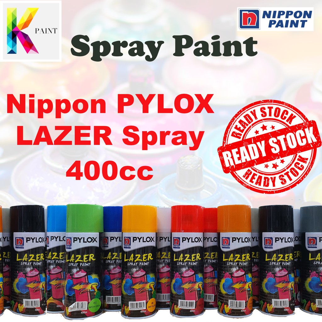 READY STOCK !! Nippon Paint Pylox Lazer Spray Solid Color Metallic
