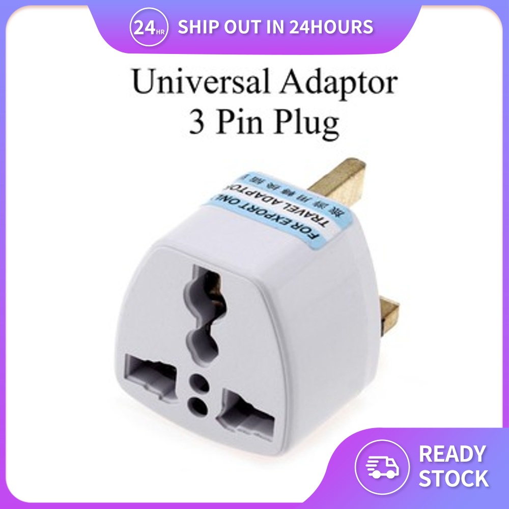 Universal Adapter Plug Travel Adaptor 3 Pin Plug Malaysia Tourism