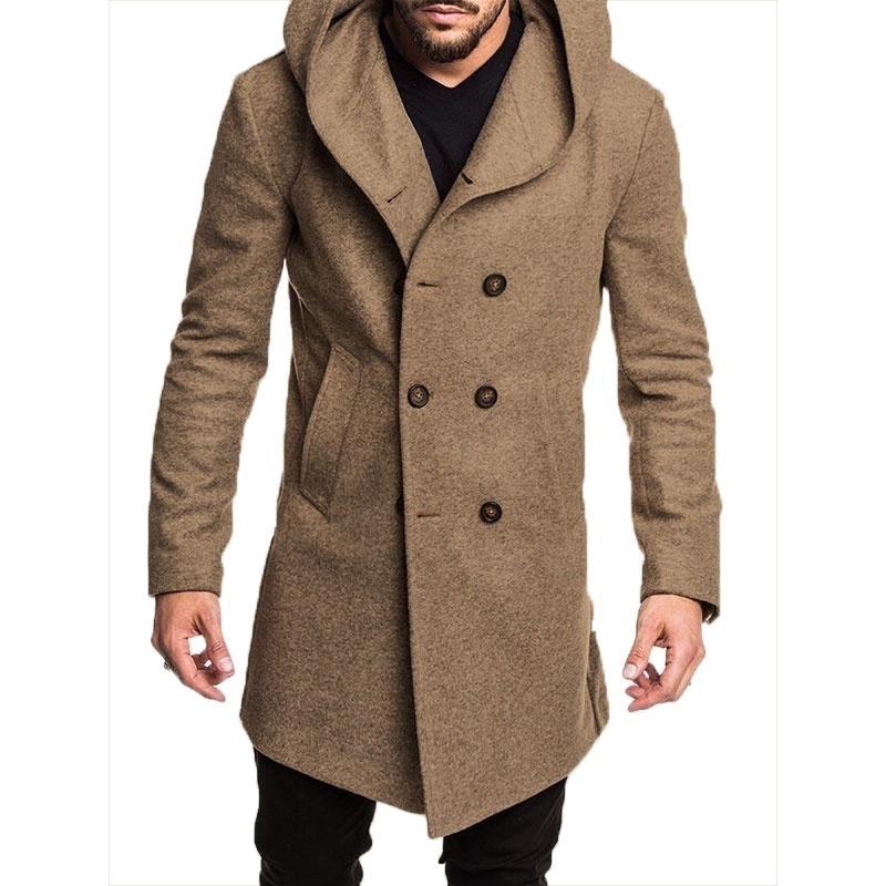 pea coat men with hood