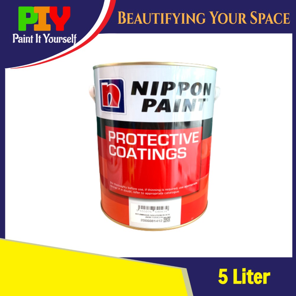 Nippon Paint Bituminous Solution Black 5L 5Liter Shopee Malaysia