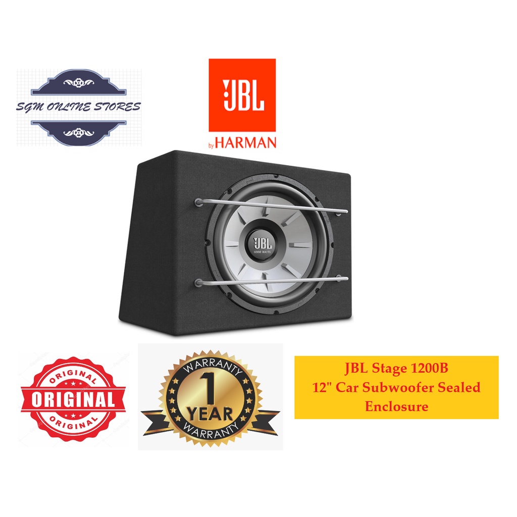 JBL Stage 1200B 12inch Car Audio Subwoofer Sealed Enclosure Shopee