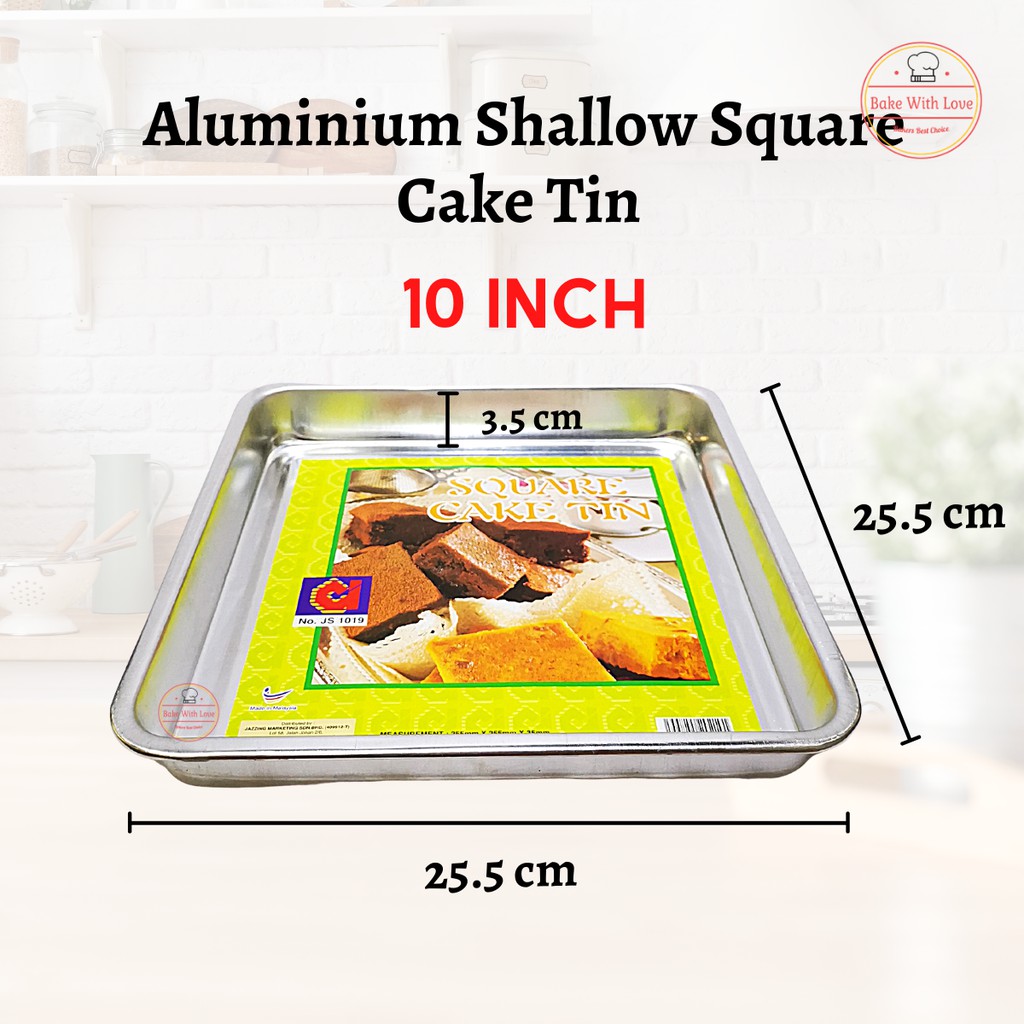 Aluminium Deep Square Cake Mold (4 Sizes) Inch Inch Inch 10 Inch Lazada