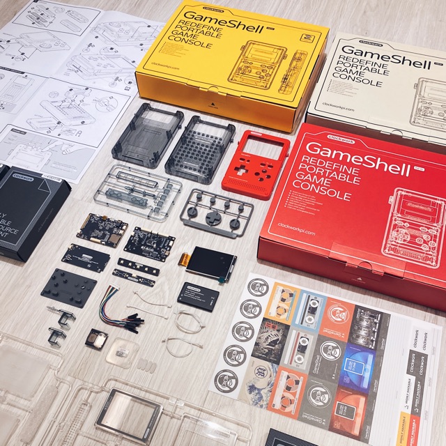 Clockworkpi GameShell Redefine Portable Game Console DIY. 自组式GameShell