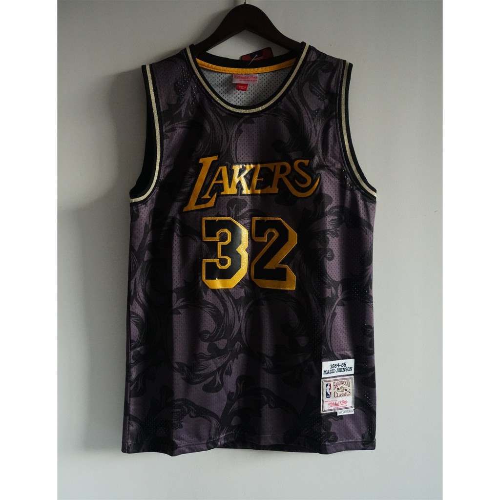 magic johnson black jersey