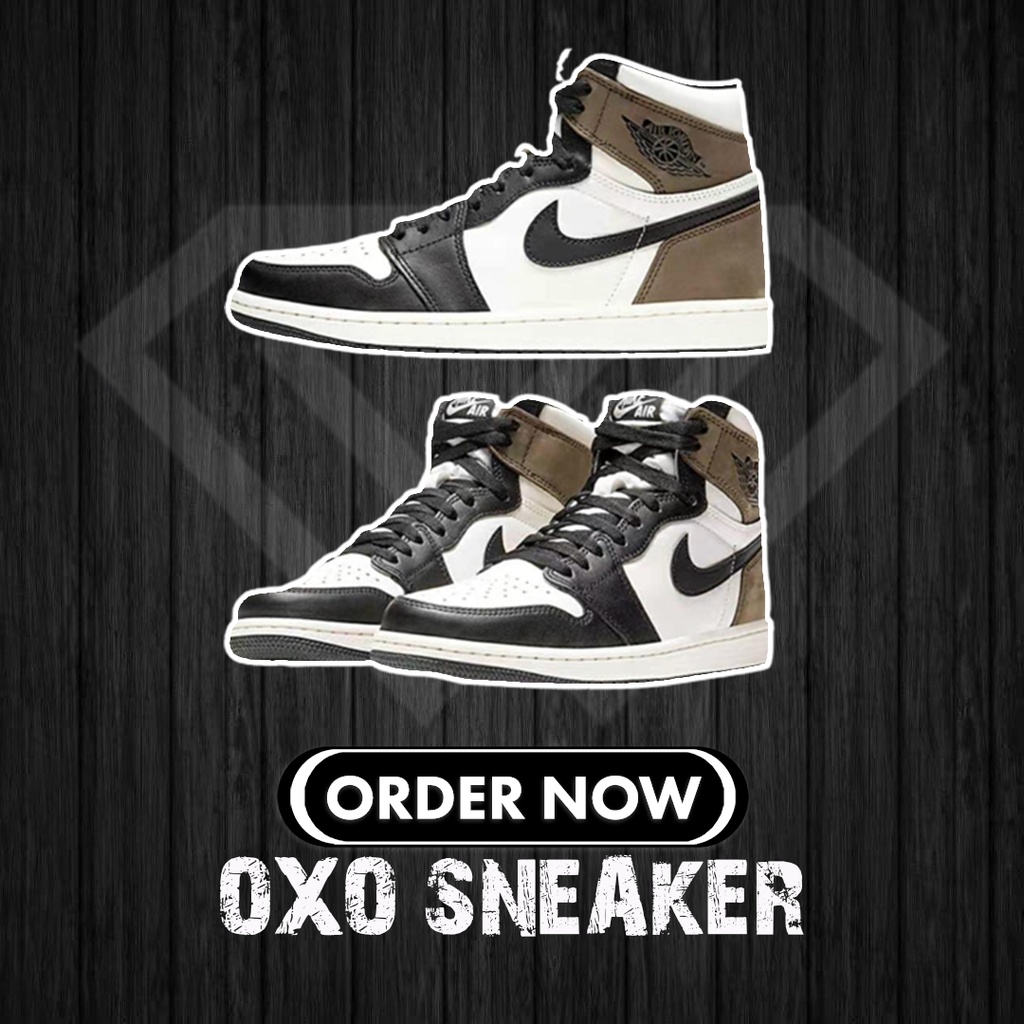 AIR JORDAN 1 RETRO HIGH OG DARK MOCHA AJ1 黑摩卡 小倒钩 (Originals Quality 100%) 555088-105 NIKE SHOES KASUT WOMEN MEN