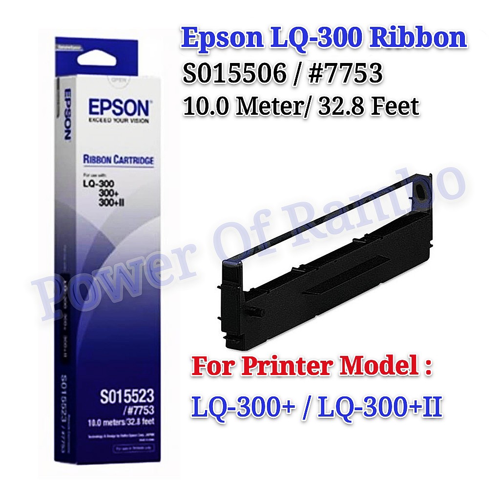 Epson LQ300 / 300+ II Ribbon Cartridge ( S015506 / 7753 ) / LQ300 Dot Matrix Printer Ink