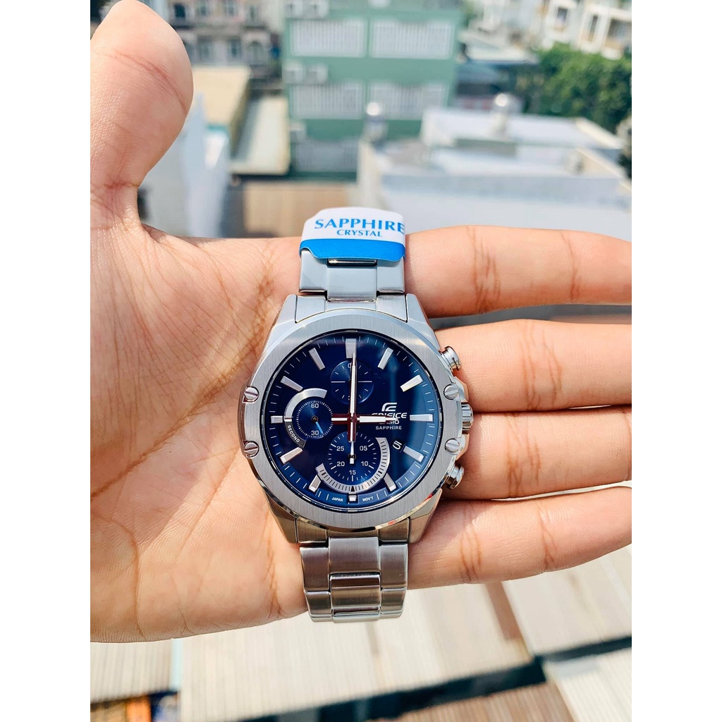 OFFICIAL WARRANTY) Casio Edifice EFR-S567D-2A Quartz Chronograph Blue Dial  Sapphire Glass Stainless Steel Men's Watch | Shopee Malaysia