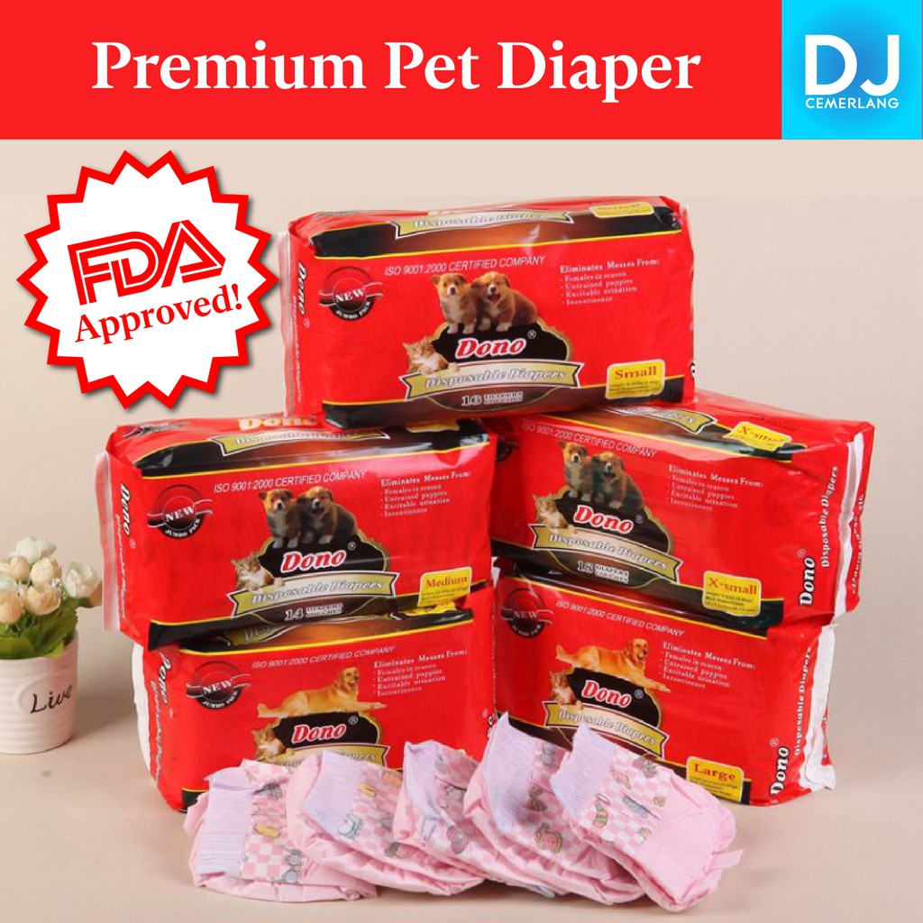 Dog Cat Pet Diaper For Female And Male Dono Shopee Malaysia