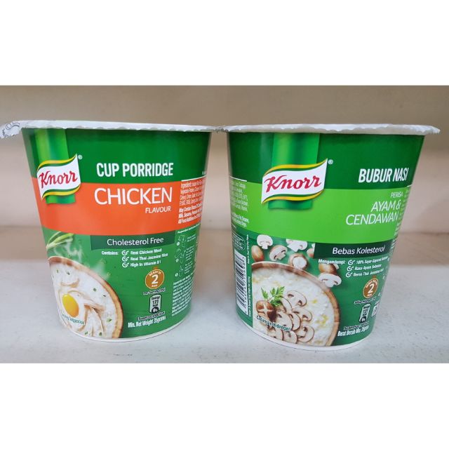 Knorr Cup Porridge Bubur Nasi 35g Unit Shopee Malaysia