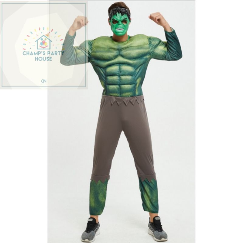 Incredible Hulk Adults Costume Mascots Adiwira Dewasa Maskot Kostum ...