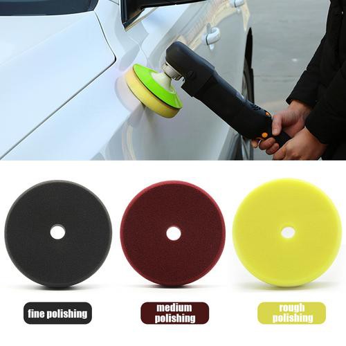 6'' Imported Sponge Polishing Pad Car Waxing 6 Inch Polishing Sponge Flat Sandpaper Pad