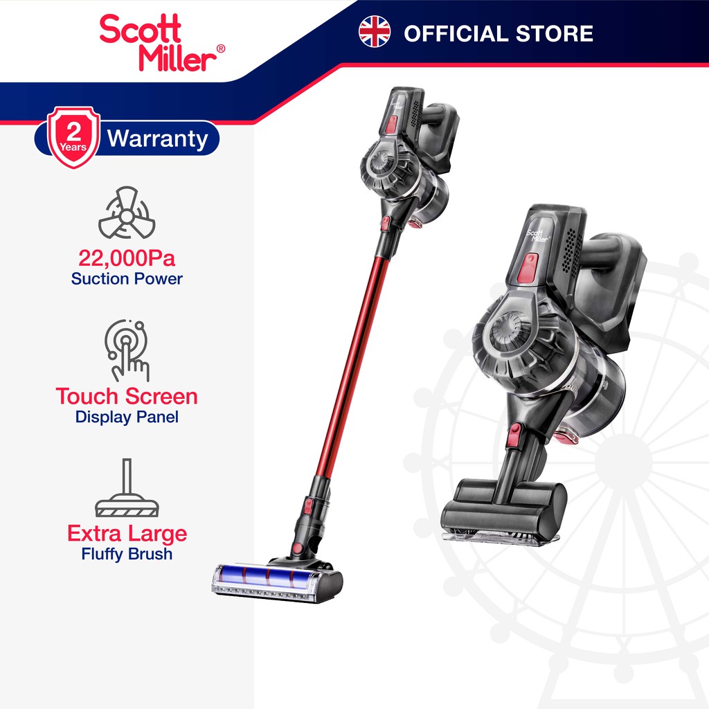 Scott Miller Cordless Vacuum Cleaner SM-V7000 22000Pa with Dust Mite Brush Attachment