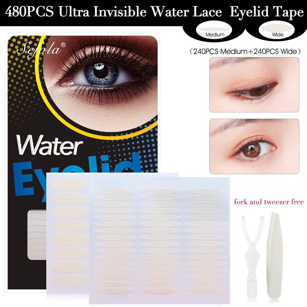 eyelid tape before and after