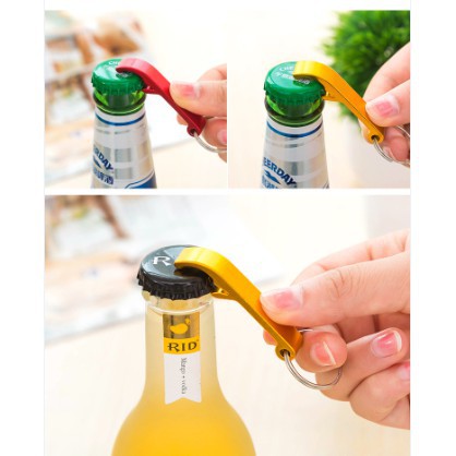 Top Shop Bottle Opener Keychain Keyring Metal Beer Bar Tool Key