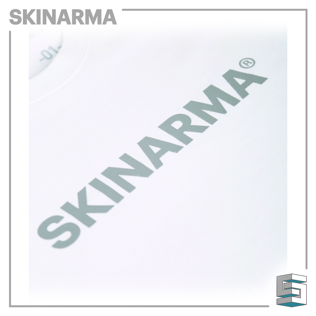 Skinarma Tanjunka Graphic Tee Oversized Fit 3M reflective printing Black White Dusty Blue / Pink