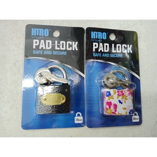 (Random Colour) Padlock Heavy Duty Security Padlock 38mm / Door Lock Safe & Secure Pagar Kunci Kunci Rumah Gate Kunci