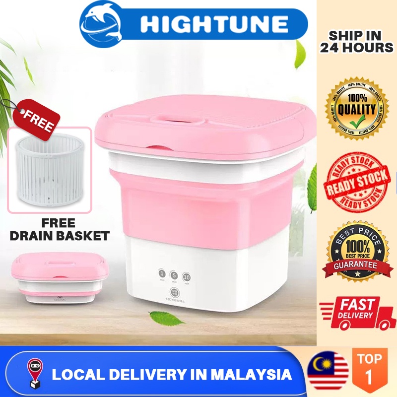 HIGHTUNE Washing Machine Foldable Mini Washing Machine Underwear Bra