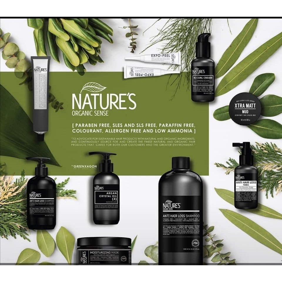 Nature's Organic Sense Hair Shampoo - 300ml/ 1000ml (Anti Hair Loss/ Anti  Dandruff/ Rebalancing/ Beautifying) | Shopee Malaysia