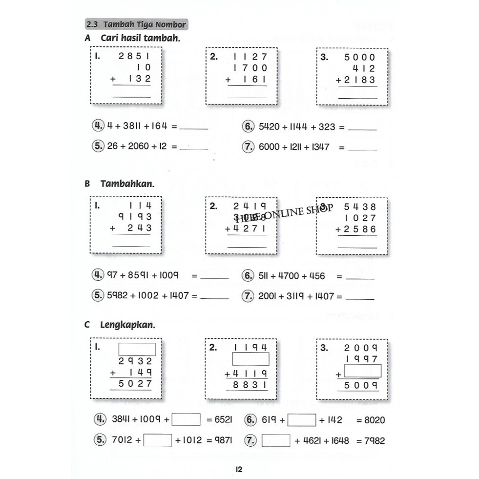 Soalan Matematik Tahun 3 2020