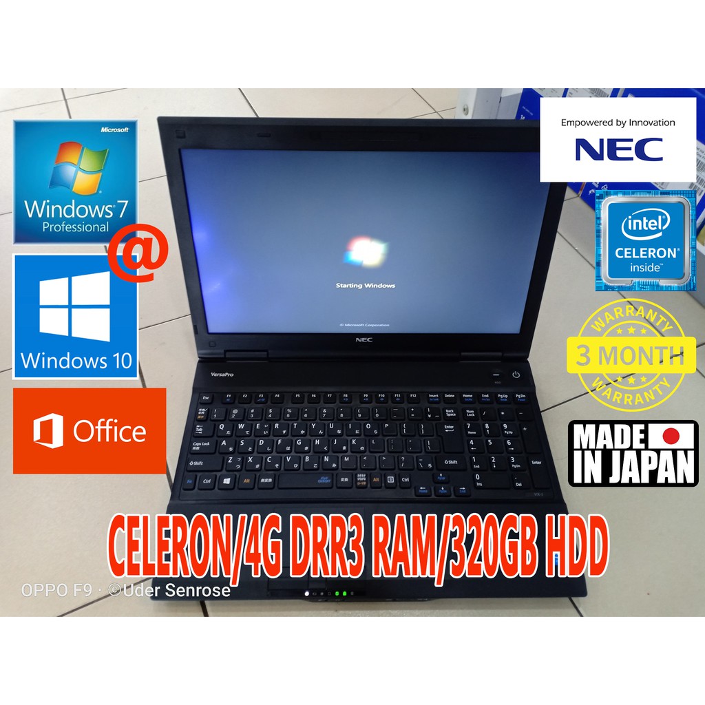 Nec Versapro Vx Recon Refurbished Laptop Bajet Murah Utk Student Bisnes Travel Shopee Malaysia