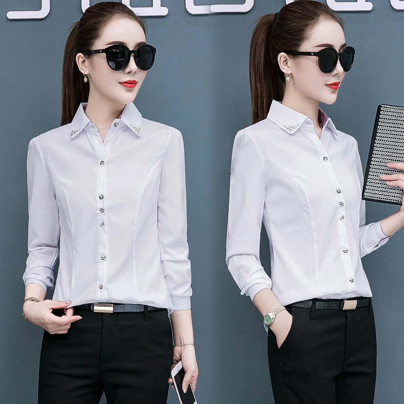 womens formal button down shirts