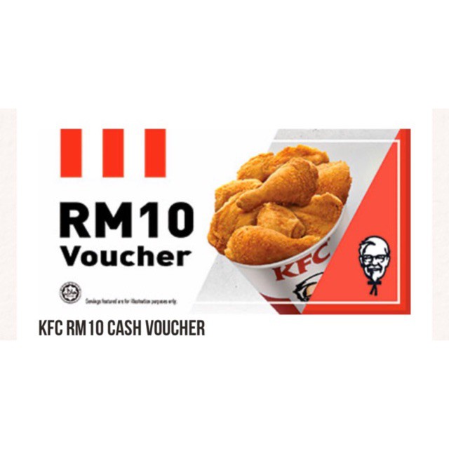 KFC Rm10 x20 pcs cash voucher | 12 months Expiry mall ...