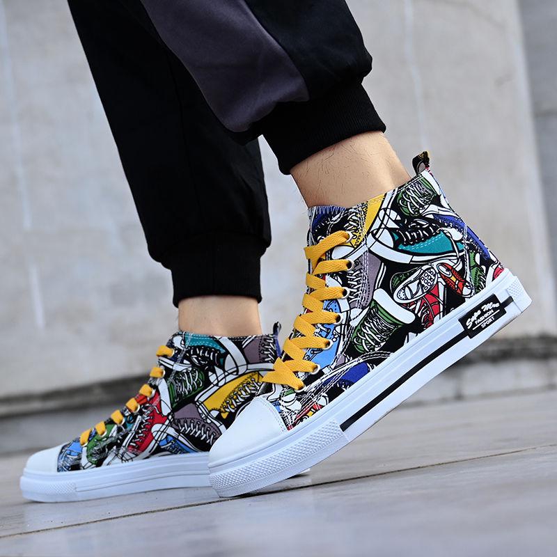 trendy high top sneakers