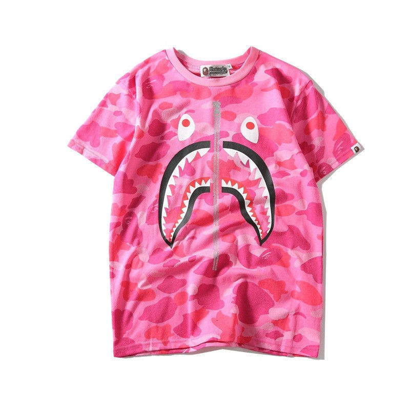 pink bape shirt