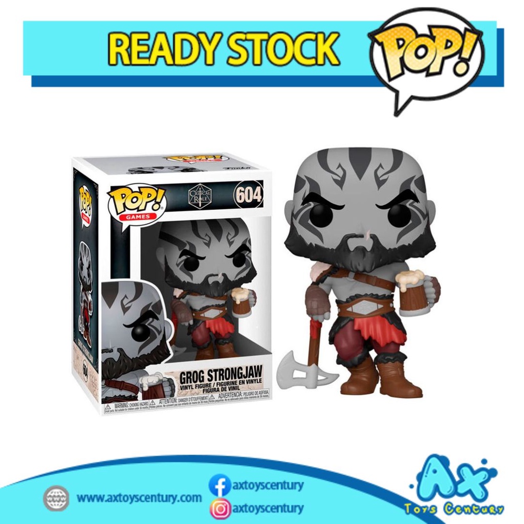 【Ready Stock】Funko Pop! Games: Critical Role - Grog Strongjaw #604 100% Genuine