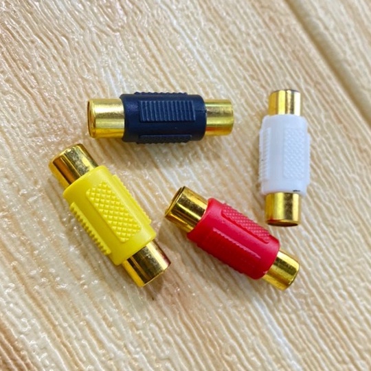 RCA CONNECTOR Extender Plug Jack 1Pin AV Audio Video Line Extension