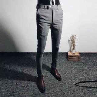 black formal skinny trousers