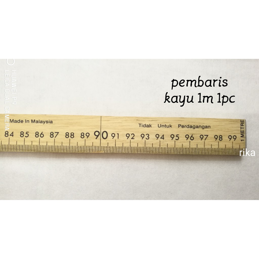  Pembaris  kayu  lurus 39inch 1meter 1pc Shopee Malaysia