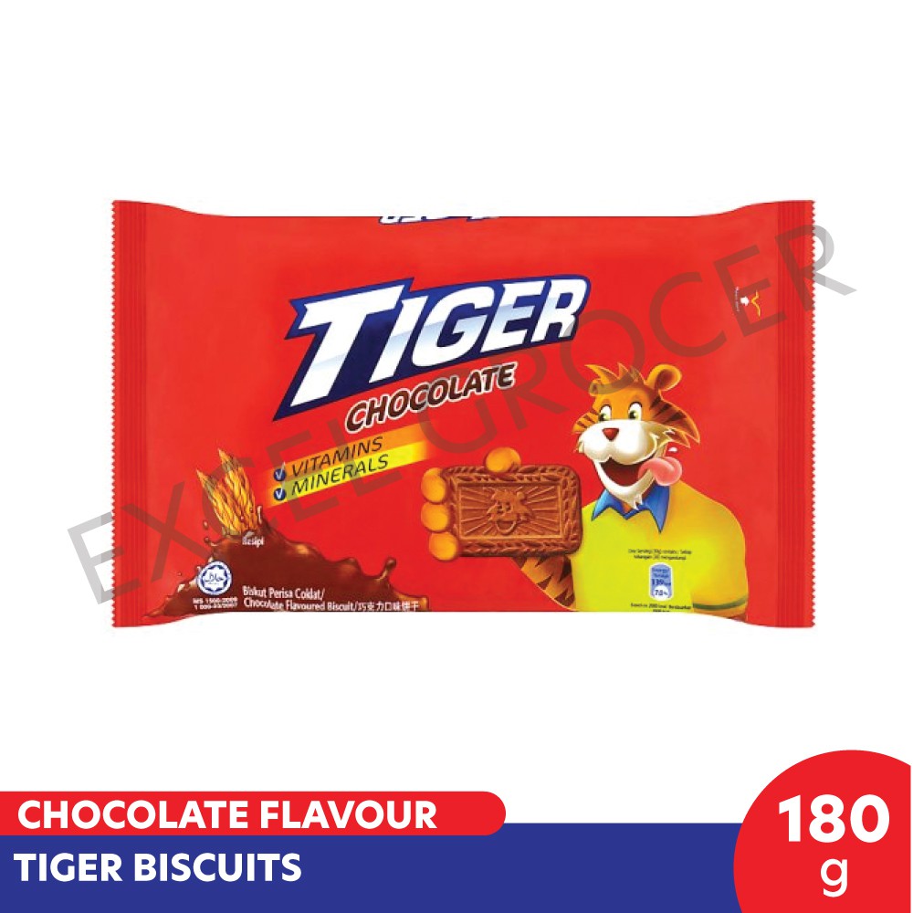 Tiger Biscuits Chocolate Flavour 180g | Shopee Malaysia