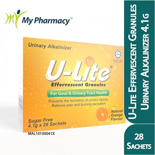 Buy New U Lite Urinary Alkalinizer Effervescent Granules Orange Flavour 4 1g X 28 Sachets For Gout Urinary Tract Health Seetracker Malaysia