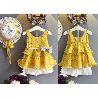  Baju  Bayi  Perempuan  Baby Girl Clothing Set 3Pcs Kids Dress 