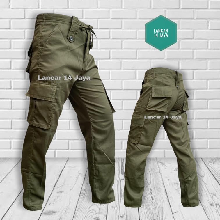 FKPPI Security Guard PDL Pants, Black PMR Scout Field Pants, Brown Black Navy Police Pants, Long PDL Pants, Junior High School, High School, Adults (DRILL), School Uniform