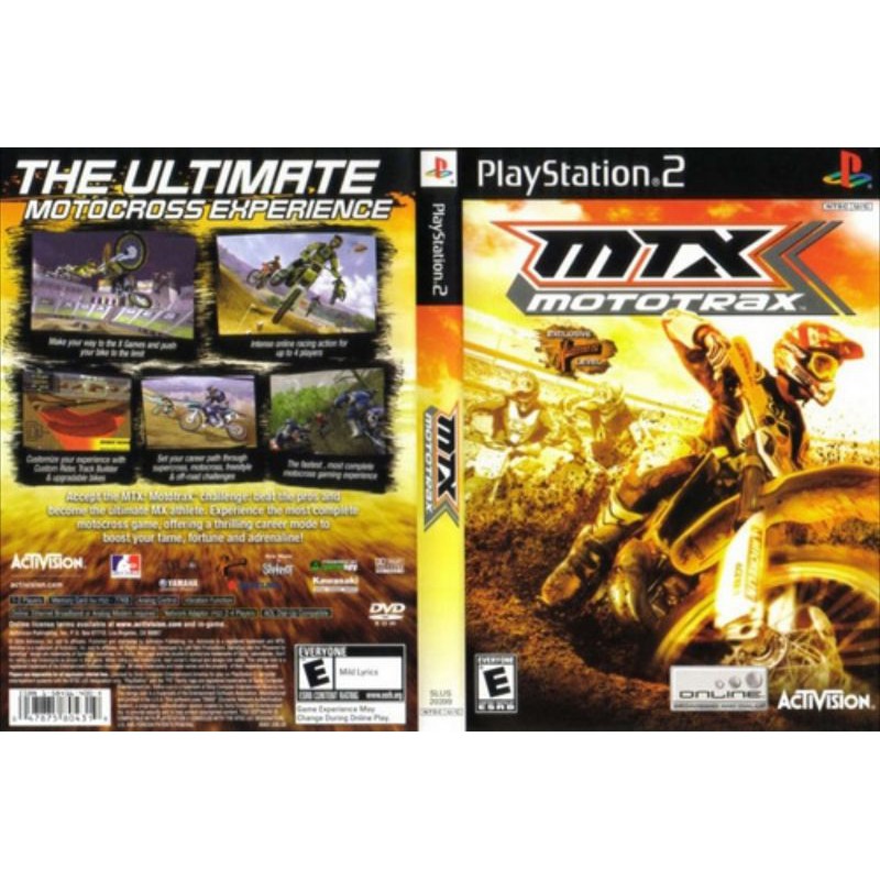 Ps2 CD DVD GAMES (MTX Mototrax) Shopee Malaysia