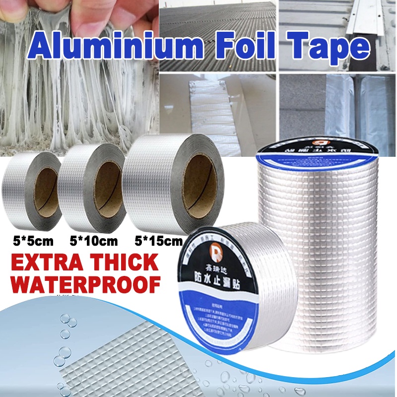 15cm*5m Aluminum Foil Tape Butyl Tape Strong Tapes Aluminium Air Self ...