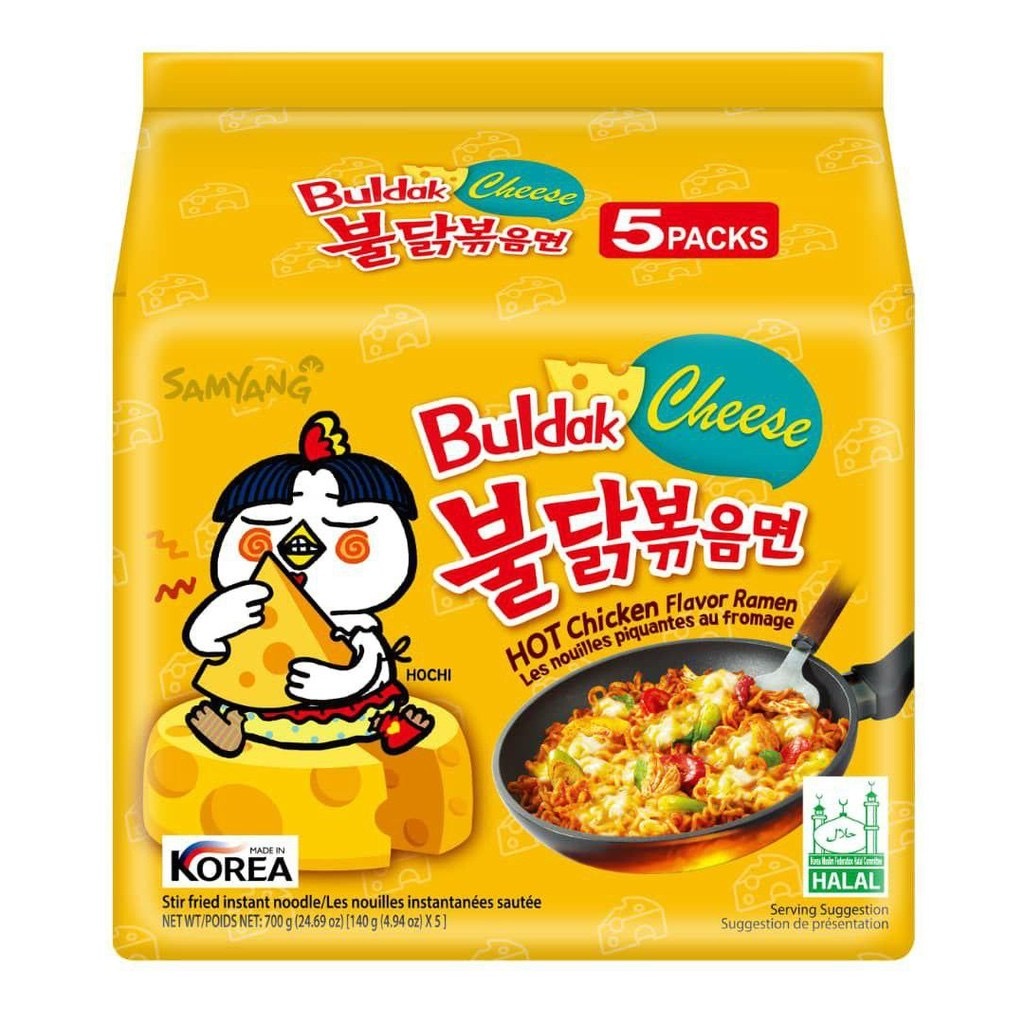 Samyang Buldak Cheese Hot Chicken Flavor Ramen Instant Noodle Made In