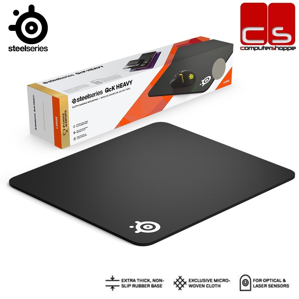 SteelSeries QCK HEAVY Cloth Gaming Mouse Pad Large (PN63008) Shopee