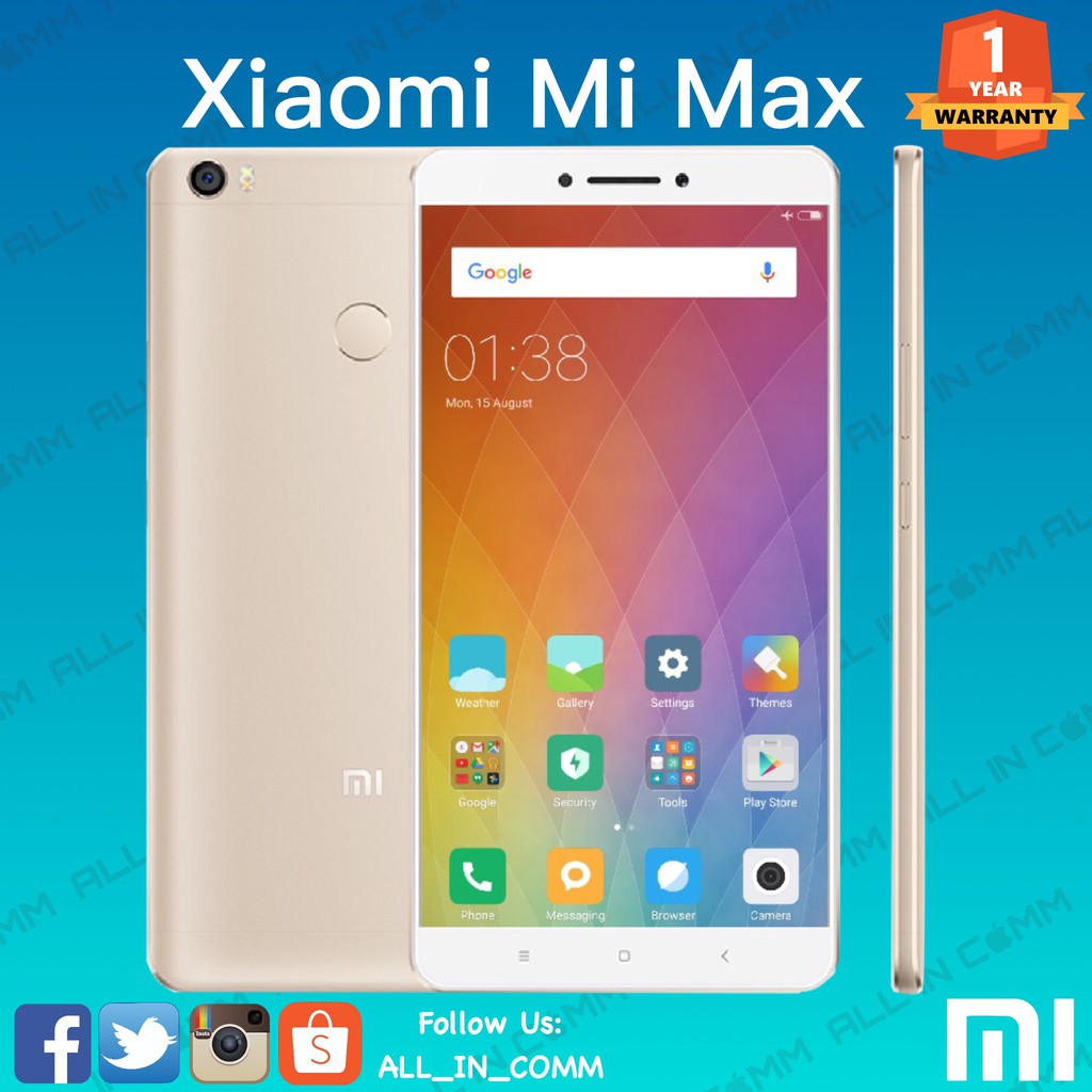Xiaomi Mi Max 3gb Ram 32gb Rom Global Rom Shopee Malaysia